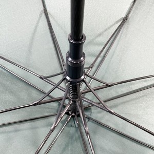 Ovida High-end straight bone umbrella for two people Hotel restaurant automatic logo sombrillas