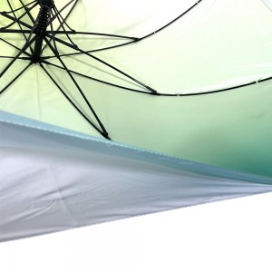 I-Ovida Straight Umbrella Ilaphu Eliphindwe Kabini Elinemibala Ene-Logo Printa Umbrella Elungiselelwe Abantu Aba-2