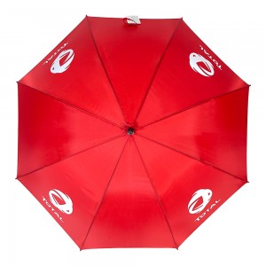 Ovida Windproof Fiberglass Ribs pongee nga tela Bug-os nga Awtomatikong klasiko nga logo print nga solidong kolor nga mga payong pangnegosyo