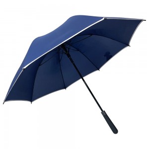Ovida Wholesale 27Inch Large EVA Handle Windproof logo Prints Promotional Custom Brand Golf Umbrella with logo