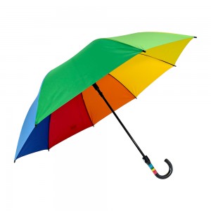 OVIDA Advertising Custom Oversize Windproof Plastic Handle Straight Golf Umbrella With Logo