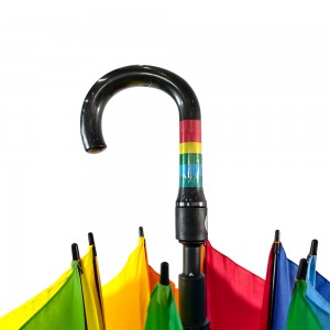 OVIDA Advertising Custom Oversize Windproof Plastic Handle Straight Golf Umbrella With Logo