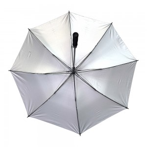 Umenzi we-OVIDA oyi-27Inch oyi-Luxury Custom Golf Umbrella enkulu engangeni moya ethe tye, uyilo lweClassic olunophawu oluprintiweyo