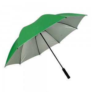 OVIDA Wholesale Custom Golf Umbrella 27Inch Windproof RPET OEM Manufacturer Uv Golf Umbrella Advertising Straight Handle