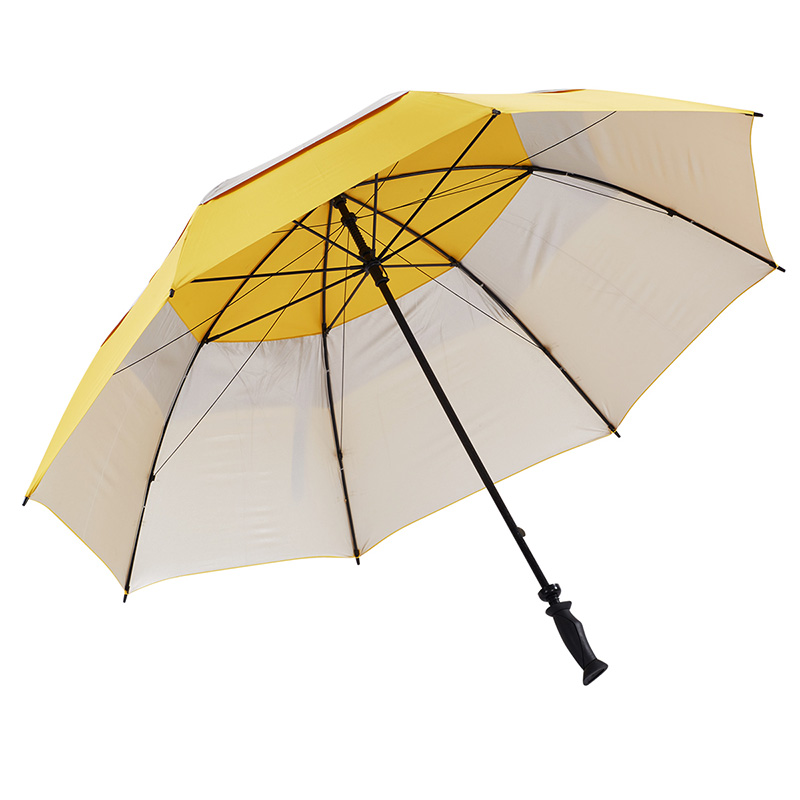 Excellent quality Small Transparent Umbrella - Ovida Hand Opening Custom Straight Handle Umbrella Double Airvented Golf Umbrellas – DongFangZhanXin detail pictures
