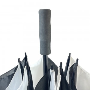 Ovida Custom Logo FUJIAN Factory In Black And White multi-color Golf Club Umbrella