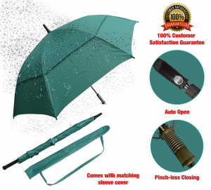 Ovida 60 inch Premium Custom Vented green, rose red, purple ,blue color Golf Umbrellas