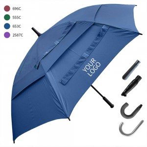 Ovida 60 inch Premium Custom Vented green, rose red, purple ,blue color Golf Umbrellas