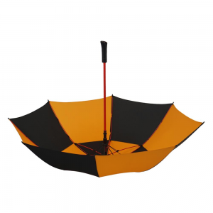 Ovida 60″ Double Canopy two 2-Person Golf Umbrella Windproof Vented black and yellow