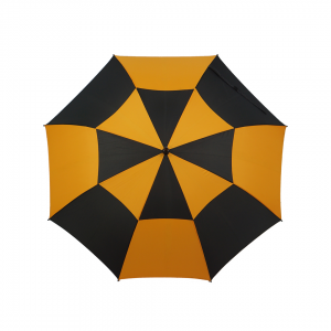 Ovida 60″ Double Canopy two 2-Person Golf Umbrella Windproof Vented black and yellow