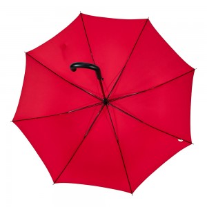 I-OVIDA evulekayo ngokuzenzekelayo eyi-30 intshi eyenziwe ngokwezifiso I-Windproof Stick Golf Straight Pongee Travel Umbrella