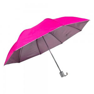 OVIDA Factory Custom Windproof 2-Folding Umbrella with Logo Rain & Sun Protection