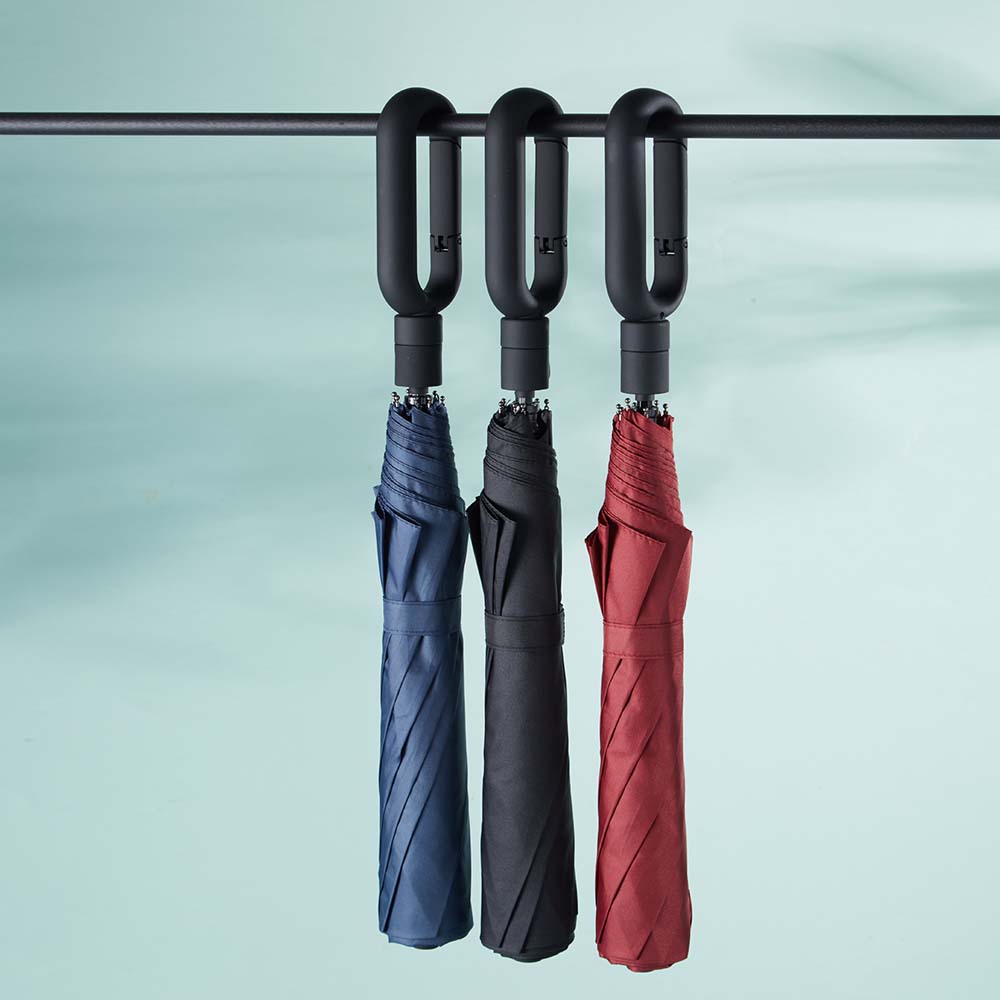Best quality Double Layer Golf Umbrella - 23 inch 8 ribs O shape handle design multi colors auto open 2 fold umbrella – DongFangZhanXin detail pictures