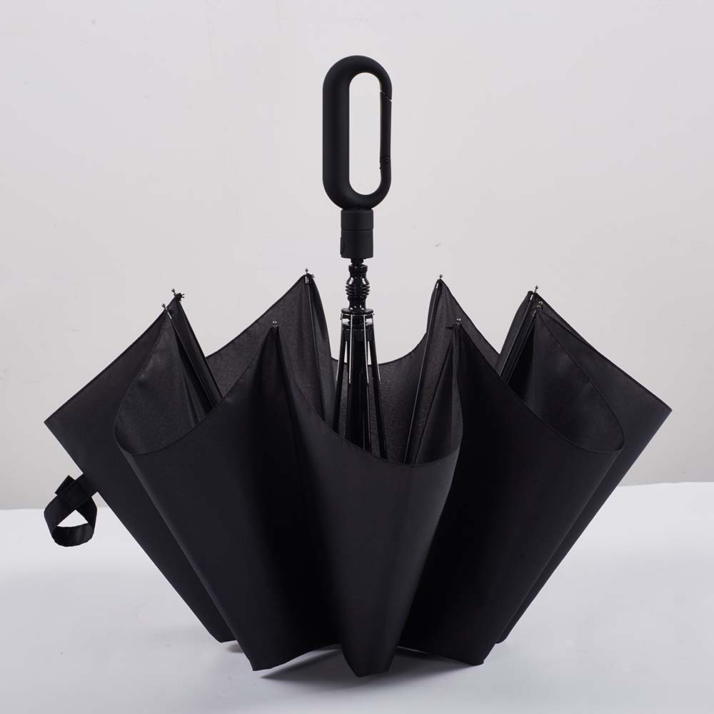 Best quality Double Layer Golf Umbrella - 23 inch 8 ribs O shape handle design multi colors auto open 2 fold umbrella – DongFangZhanXin detail pictures