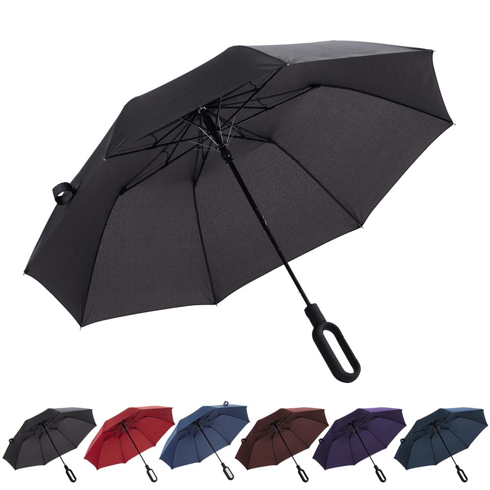factory low price Quality Umbrella - 23 inch 8 ribs O shape handle design multi colors auto open 2 fold umbrella – DongFangZhanXin
