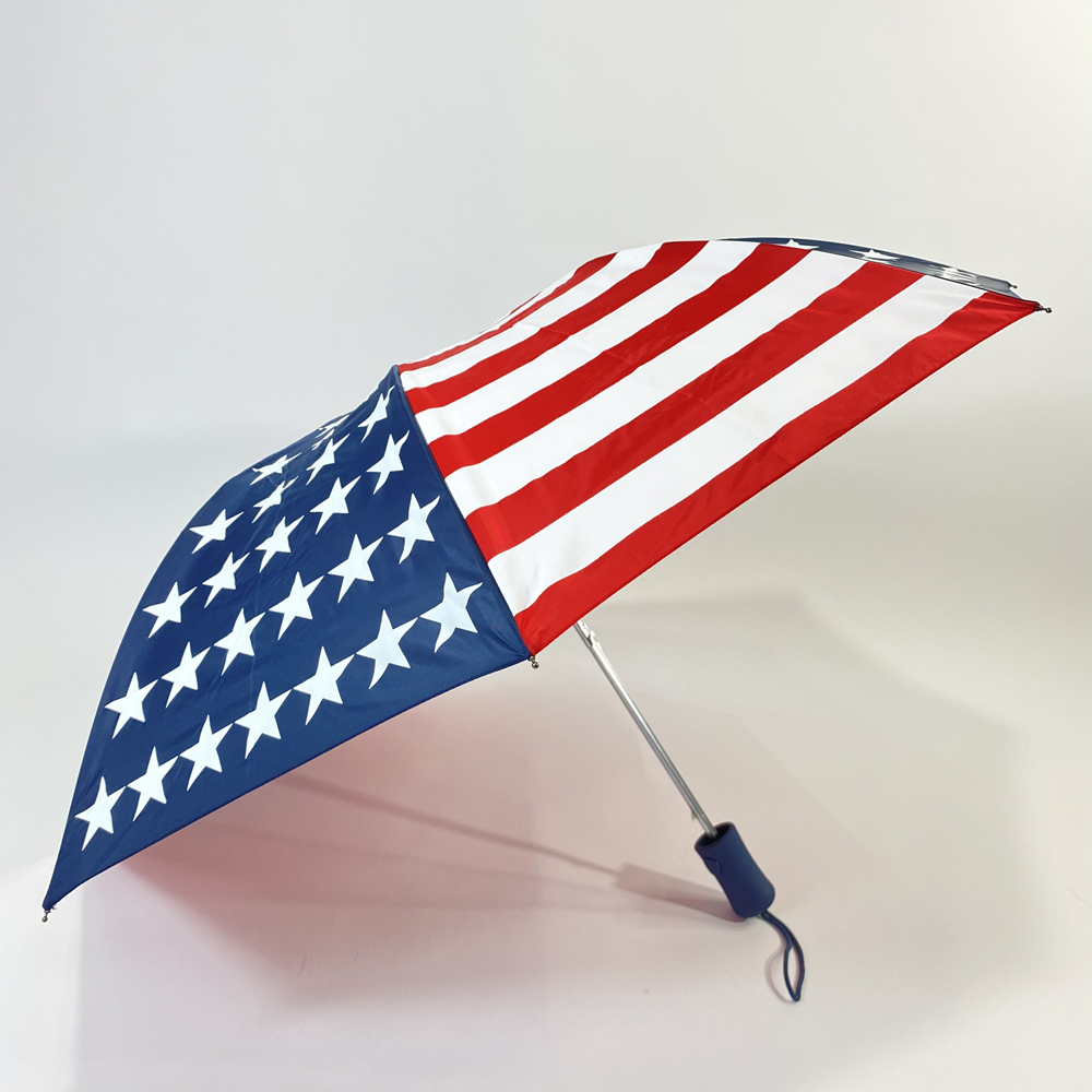 Ovida Automatic Folding Long Two Section Logo Custom Umbrella China Manufacturer Flag Map Umbrella