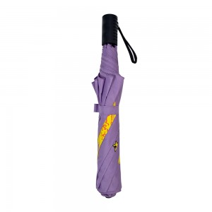 OVIDA Custom 2 Folding Umbrella Pongee Windproof Rain Automatic Umbrella With Logo Promotion Gift