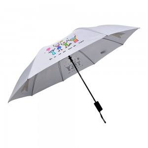 OVIDA Wholesale Promotional Windproof Auto Open 2 Folding Umbrella with Custom Logo for Travel