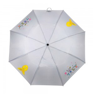 OVIDA Wholesale Promotional Windproof Auto Open 2 Folding Umbrella with Custom Logo for Travel