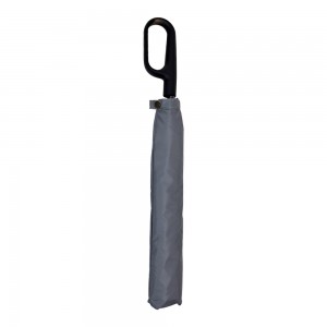 OVIDA Custom 2 Fold Umbrella with logo Ring Buckle Handle Auto Open Business Compact Waterproof Portable
