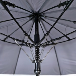 OVIDA Custom 2 Fold Umbrella with logo Ring Buckle Handle Auto Open Business Compact Waterproof Portable