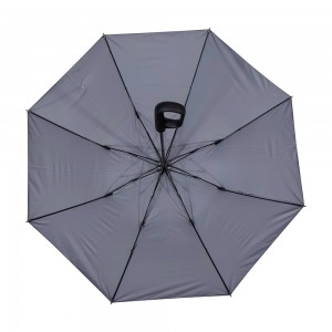 OVIDA Custom 2 Fold Umbrella with logo Ring Buckle Handle Auto Open Business Compact Waterproof Portable