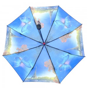 OVIDA three folding ladies’ colorful umbrella India style sun and rain umbrella