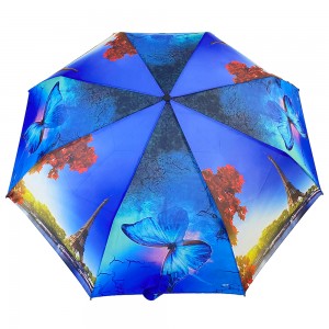 OVIDA three folding ladies’ colorful umbrella India style sun and rain umbrella