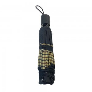OVIDA three folding umbrella manual open umbrella with custom design and logo print