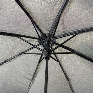 OVIDA peb lub folding classical dub umbrella portable thiab yooj yim phau ntawv qhib umbrella