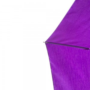 OVIDA three folding umbrella black aluminum shaft and popular pongee fabric umbrella
