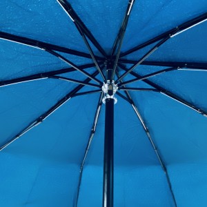 Umbrelă pliabilă clasică OVIDA 3, umbrelă compactă albastru închis de înaltă calitate