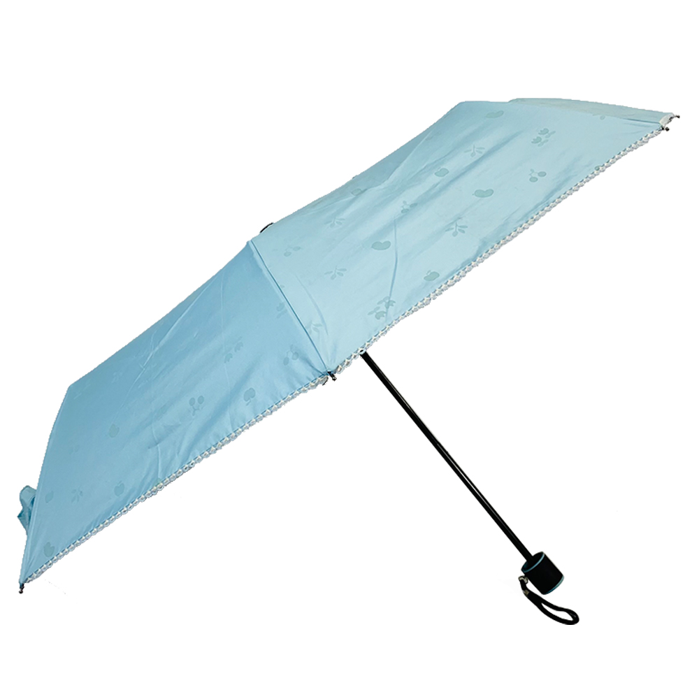 I-OVIDA High Quality Customized Company Logo Printed Floral Three Folding Self Open Automatic Umbrella