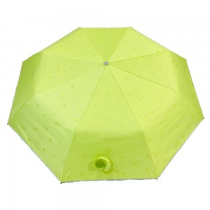 OVIDA wholesale quality folding sun umbrella 3 fold custom sombrinha woman clear umbrella automatic umbrella for girls