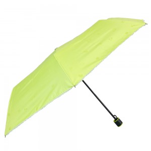 OVIDA wholesale quality folding sun umbrella 3 fold custom sombrinha woman clear umbrella automatic umbrella for girls