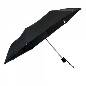 OVIDA Inverted Umbrella Manual Open Polyester Three folding Umbrella With Logo Prints