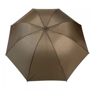 OVIDA 3 folding classical umbrella metal shaft and pongee fabric with manual open