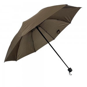 OVIDA 3 folding classical umbrella metal shaft and pongee fabric with manual open