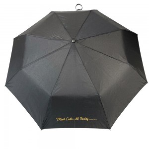 OVIDA custom logo compact portable rain safety open super waterproof pongee fabric umbrella fold 3