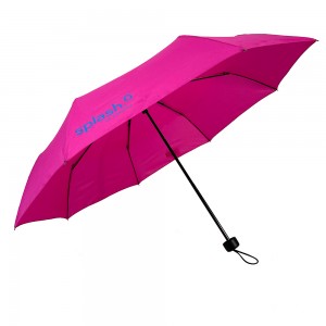 OVIDA high profit Custom Promotional Logo Printing 3 Fold Advertising Travel Folding Umbrella for sale