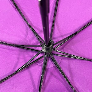 OVIDA Hege kwaliteit lichtgewicht ienhânsoperaasje promoasjeparaplu fan effen kleur gewelddiedige opklapbere paraplu