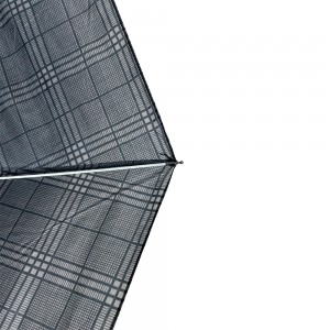 OVIDA 3 folding dark manual open compact umbrella with custom logo design