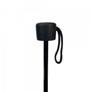 OVIDA 3 folding dark manual open compact umbrella with custom logo design