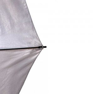 OVIDA Youth orange color Eco-friendly polyester fabric with silver protection compact travel umbrella