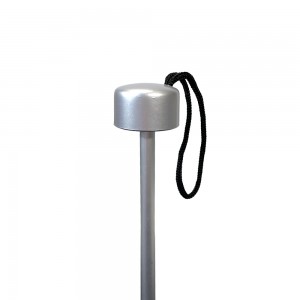 OVIDA high quality Silver and black UV coating umbrella manual open aluminum shaft umbrella fold