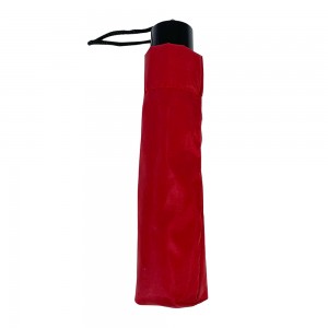 OVIDA Factory Direct supply hand open cutom logo Advertising red color Folding Umbrella