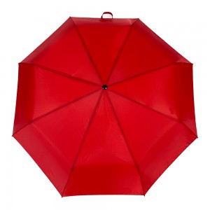 OVIDA Factory Direct supply hand open cutom logo Advertising red color Folding Umbrella