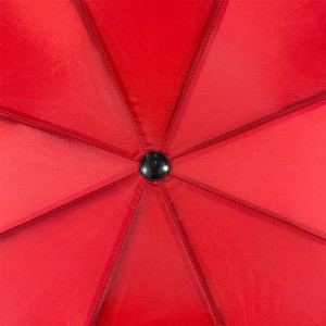 OVIDA Factory Direct supply hand open cutom logo Advertising red color Folding Umbrella