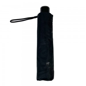 Umbrelă pliabilă Telescope 3 din material pongee negru Promotion OVIDA cu imprimeu personalizat animal