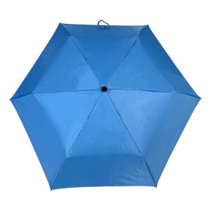 OVIDA Na-ere ọkụ dị ọnụ ala nchedo UV dị ọnụ ala Umbrella Njem Atọ na-apịachi apịachi nke nwere ogwe isii dị mfe ibu